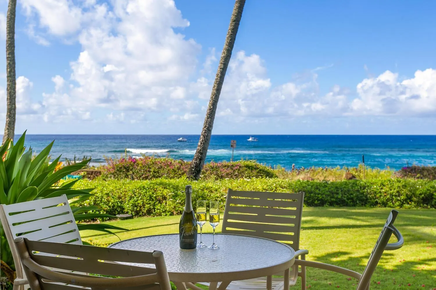 Oceanfront Breezy Corner Unit W Air Conditioning- Alekona Kauai Koloa