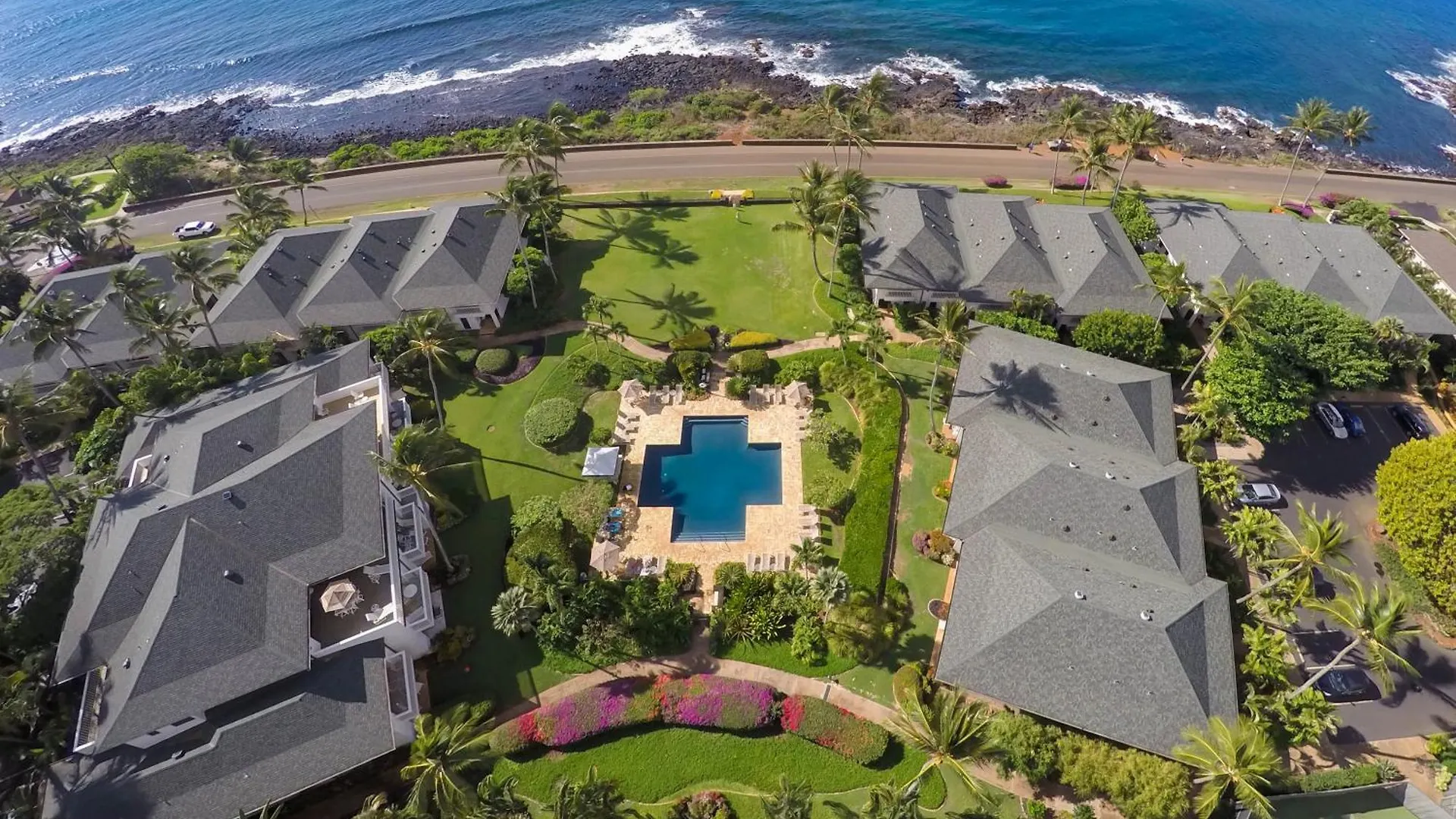 Oceanfront Breezy Corner Unit W Air Conditioning- Alekona Kauai Koloa